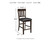 Ashley Haddigan Dark Brown Counter Height Bar Stool (Set of 2)