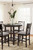 Ashley Langwest Brown Counter Height Dining Table and 4 Barstools (Set of 5)