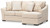 Benchcraft Lango Jute Sofa Chaise