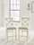 Ashley Robbinsdale Antique White Counter Height Barstool (Set of 2)