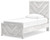 Ashley Cayboni Whitewash Twin Panel Bed