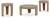 Ashley Guystone Light Brown Table (Set of 3)