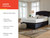 Ashley 10 Inch Chime Memory Foam White California King Mattress in a Box