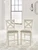 Ashley Robbinsdale Antique White Counter Height Barstool (Set of 2) D642-224