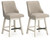 Ashley Robbinsdale Antique White Counter Height Barstool (Set of 2) D642-224