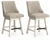 Ashley Robbinsdale Antique White Counter Height Barstool (Set of 2) D642-324