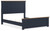 Ashley Landocken Brown Blue Queen Panel Bed