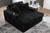 Ashley Midnight-Madness Gunmetal Oversized Chaise