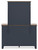 Ashley Landocken Brown Blue Dresser and Mirror