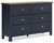 Ashley Landocken Brown Blue Dresser
