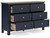 Ashley Landocken Brown Blue Dresser