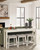 Ashley Robbinsdale Antique White Counter Height Dining Table and 3 Barstools Set (Set of 4)