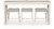 Ashley Robbinsdale Antique White Counter Height Dining Table and 3 Barstools Set (Set of 4)