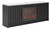 Ashley Cadmori Black White 63" TV Stand with Electric Fireplace