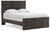 Ashley Jadiston Dark Brown Queen Panel Bed