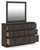 Ashley Jadiston Dark Brown Dresser and Mirror