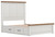 Ashley Savonport White Brown Queen Panel Bed with Storage B100/13/B4615/54/57/60(2)