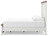 Ashley Savonport White Brown Queen Panel Bed with Storage B100/13/B4615/54/57/60(2)