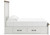 Ashley Savonport White Brown King Panel Bed with Storage