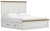 Ashley Savonport White Brown King Panel Bed with Storage B100/14/B4615/56/58/60(2)