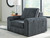 Ashley Chalmers Gunmetal Power Gliding Chaise