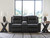Benchcraft Mackmenville Carbon Reclining Loveseat with Console