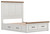 Ashley Savonport White Brown Queen Panel Storage Bed B100/13/B4615/54S/57/95