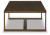 Ashley Balintmore Brown Gold Finish Coffee Table