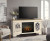 Ashley Realyn Chipped White 74" TV Stand with Electric Fireplace