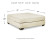 Ashley Rawcliffe Parchment Oversized Accent Ottoman