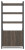 Ashley Zendex Dark Brown 72" Bookcase