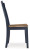 Ashley Landocken Brown Blue Dining Chair (Set of 2)