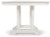 Ashley Crescent Luxe White Outdoor Dining Table