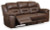 Ashley Stoneland Chocolate Power Reclining Sofa