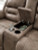 Ashley Stoneland Fossil Power Reclining Loveseat with Console