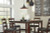 Ashley Coviar Brown Counter Height Dining Table and Bar Stools (Set of 5)