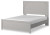 Ashley Cottonburg Light Gray White Queen Panel Bed