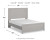 Ashley Cottonburg Light Gray White Queen Panel Bed