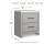 Ashley Cottonburg Light Gray White Nightstand