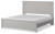 Ashley Cottonburg Light Gray White King Panel Bed