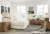 Ashley Zada Ivory 5-Piece Sectional with Chaise