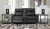 Ashley Axtellton Carbon Power Reclining Loveseat with Console