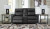 Ashley Axtellton Carbon Power Reclining Loveseat with Console 3410596C