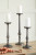 Ashley Eravell Pewter Finish Candle Holder (Set of 3)