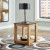 Ashley Quentina Light Brown Black End Table