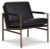 Ashley Puckman Brown Silver Finish Accent Chair