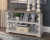 Ashley Havalance Gray White Sofa/Console Table with Shelf