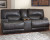 Ashley McCaskill Gray Reclining Loveseat with Console