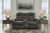 Ashley Soundcheck Storm Power Reclining Loveseat with Console
