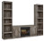 Ashley Wynnlow Gray 3-Piece Entertainment Center with Electric Fireplace